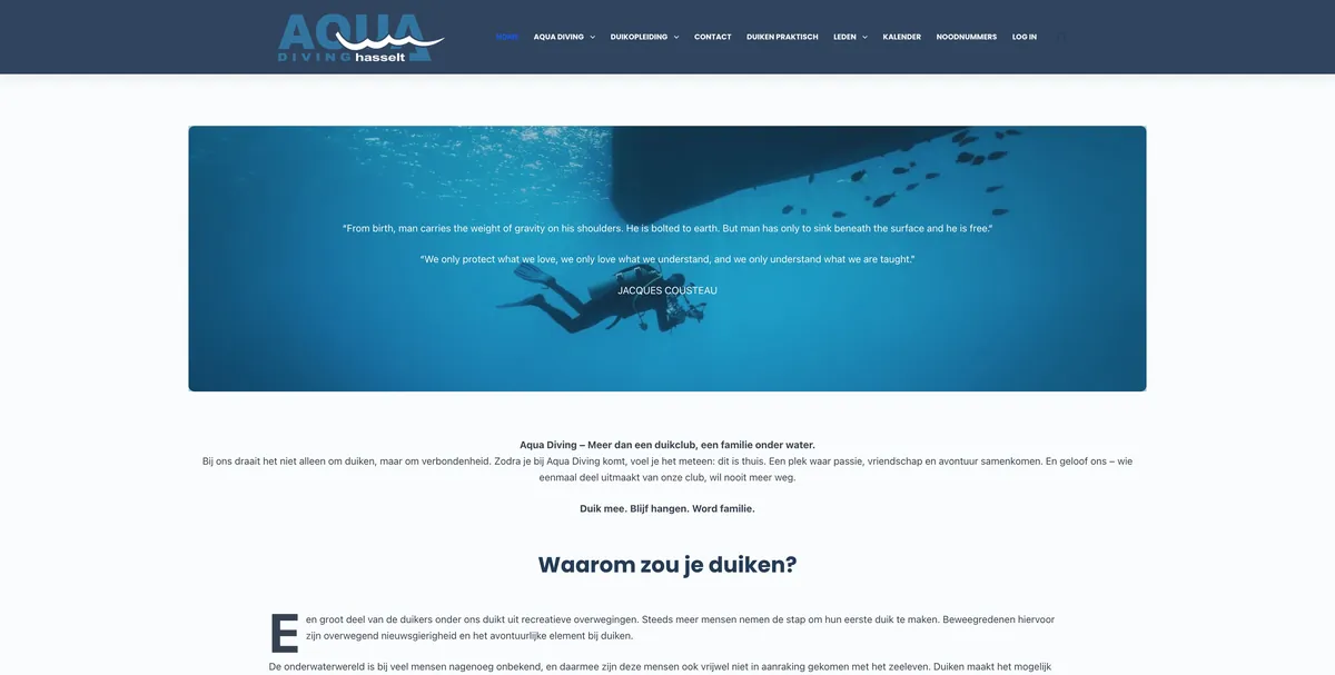 Project Aqua Diving Hasselt